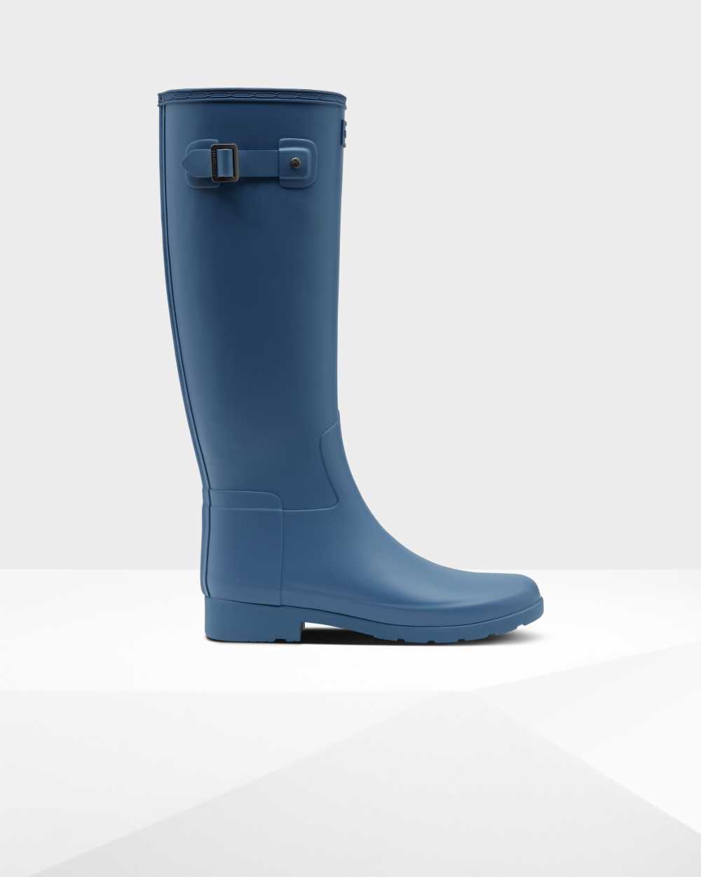 Hunter Women's Refined Slim Fit Tall Wellington Boots Blue,YETL91846